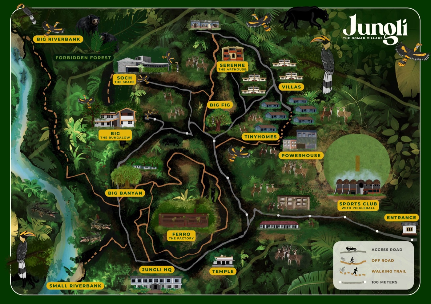 Campus map of Jungli the Nomad Village